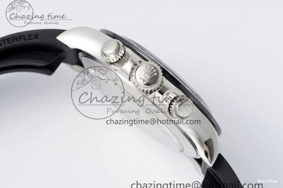 MiroTime 0425 Daytona 116519 Clean Factory 1:1 Best Edition Black Diamonds Dial on Oysterflex Rubber Strap SA Comfortable 1829